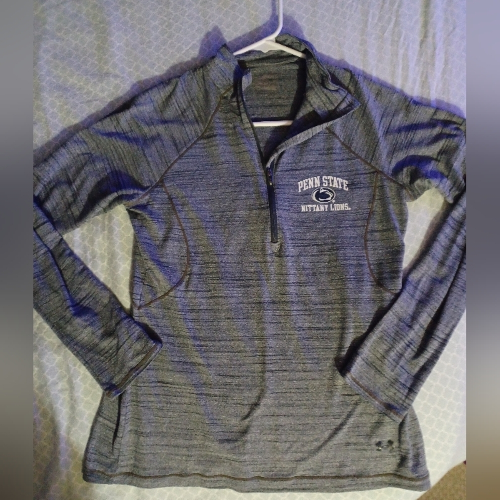 Penn State Under Armour Grey Performance 1/4 Zip Long Sleeve Women’s small